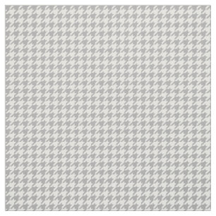 Tela del modelo de Houndstooth del blanco gris