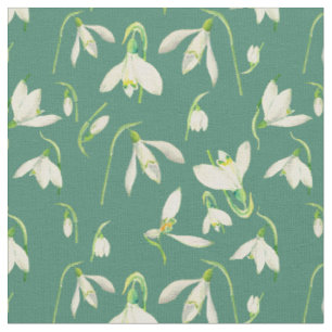 Tela del modelo de Snowdrops de la acuarela
