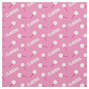 Tela del modelo del rosa del nombre de los chicas