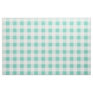 Tela del patrón de Gingham de Turquoise