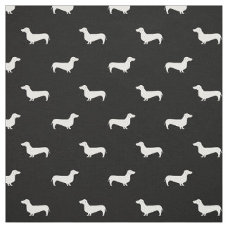 Tela del perro de la silueta de Doxie - tela del