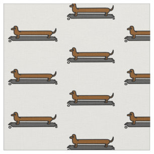 Tela del perro del Dachshund del monopatín