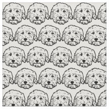 Tela del perro del Doodle - Goldendoodle,