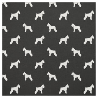 Tela del perro del Schnauzer - blanco y negro
