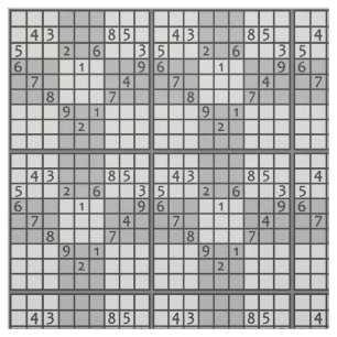 Tela del personalizado del AMOR de SUDOKU