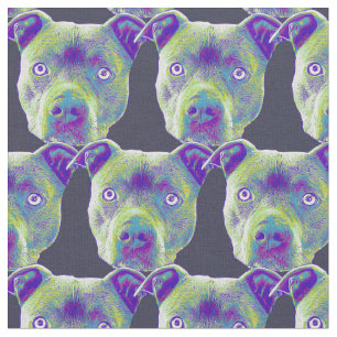Tela del personalizado del perro de Pitbull