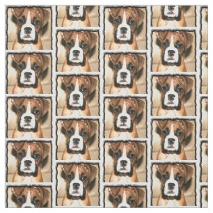 Tela del personalizado del perro del boxeador