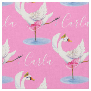 Tela del rosa del nombre del bailarín de ballet de