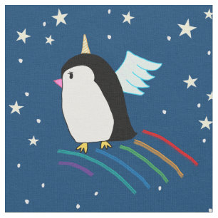 Tela del unicornio del pingüino