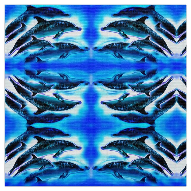 Tela Delfines locos (Retal)