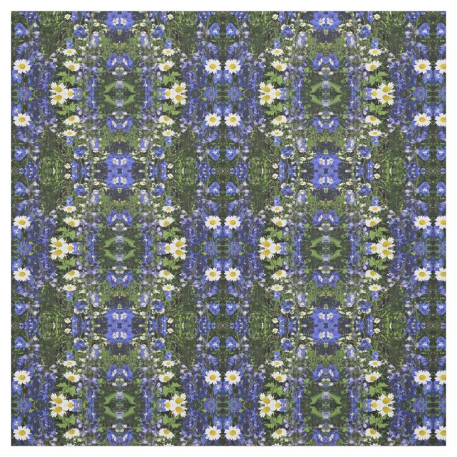 Tela Delfino azul en los jardines (Retal)