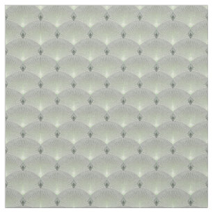 Tela Delicada, verde y gris, art deco.