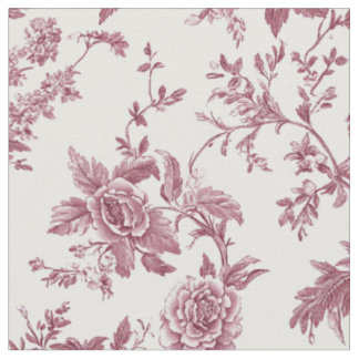Tela Delicado Toile Botánico Rosa
