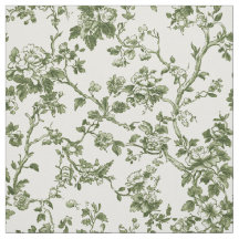 Delicado Toile Floral Verde