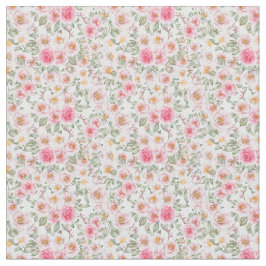 Tela Delicados rosas del jardín