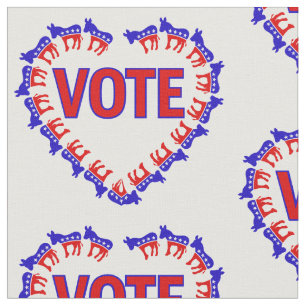 Tela demócrata votando burro