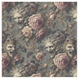 Tela Demonios de lujo - Azulejos góticos clásicos