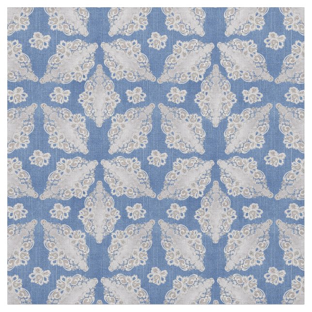 Tela Denim texturizado con repiés sin foco (De cerca)