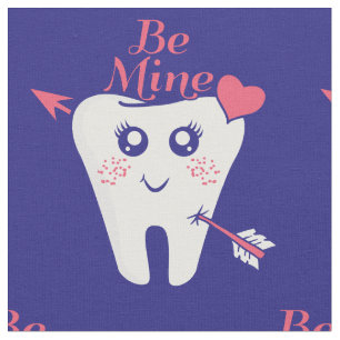 Tela Dentist Valentine - Corazón dental, sé mío