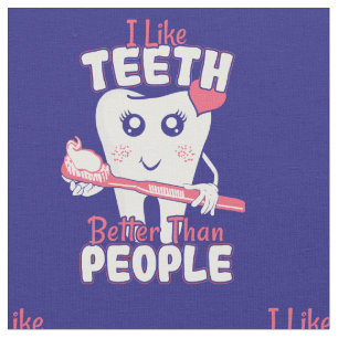 Tela Dentista gracioso - Como los dientes mejor que la 