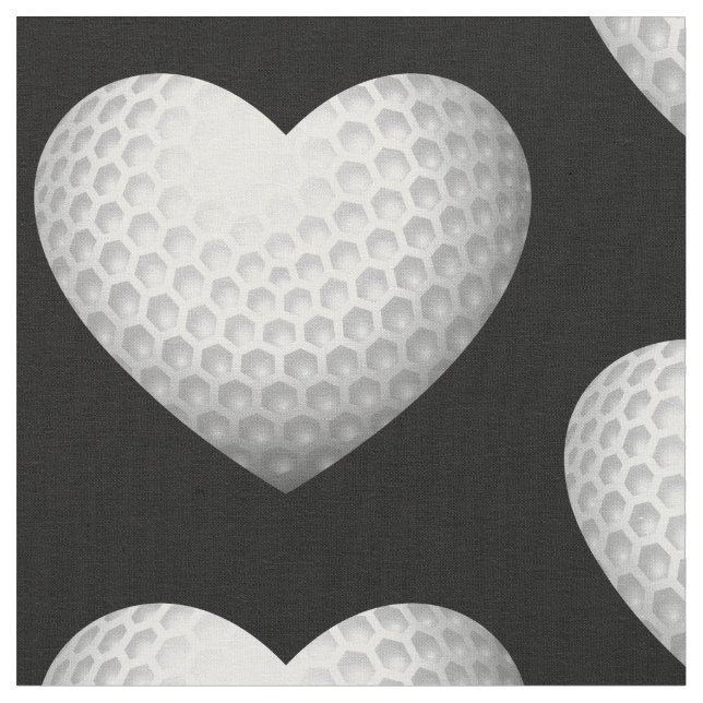 Tela deporte de corazón de golf de amor (De cerca)