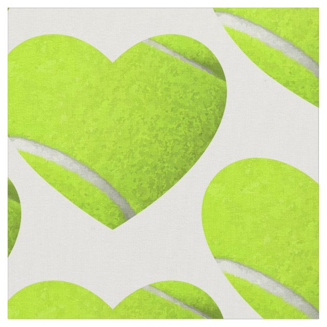 Tela deporte de corazón de tenis de amor (De cerca)