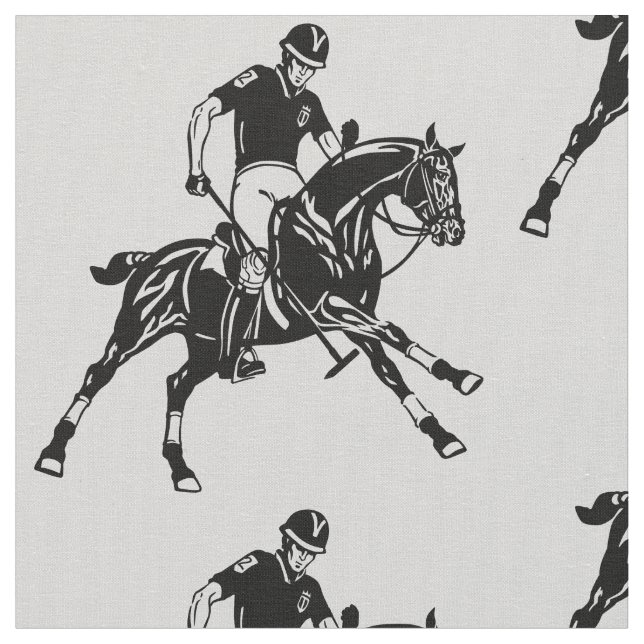 Tela deporte de polo ecuestre (De cerca)