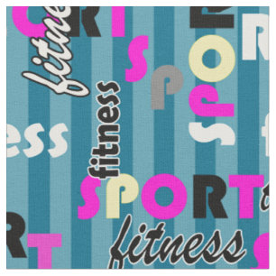 Tela deporte, fitness, brillante, patrón de texto, text