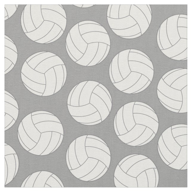 Tela Deportes de voleibol Gris plateado (De cerca)