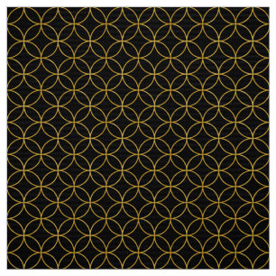 Tela Design1 tradicional japonés - SHIPPO- Black&Gold