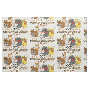 Tela Desorden obsesivo del gato de OCD