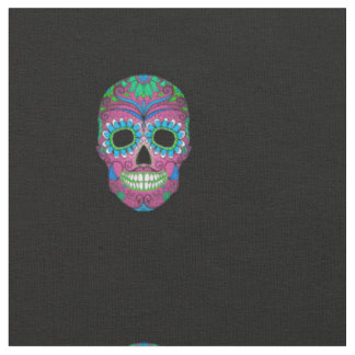 Tela Día colorido del cráneo muerto del azúcar del