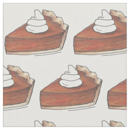 Tela Día de Acción de Gracias Cena Calabaza Pie Slice F