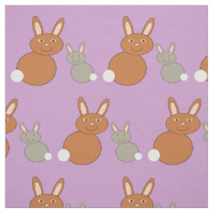 Tela Día de la Madre Bunnies Craft Fabric