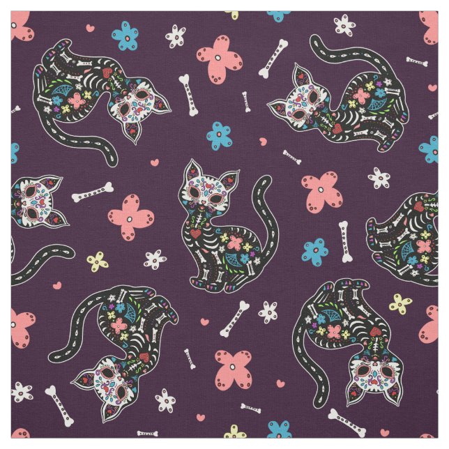 Tela Dia de los Gatos (Retal)