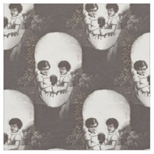 Tela dia de los muertos skull