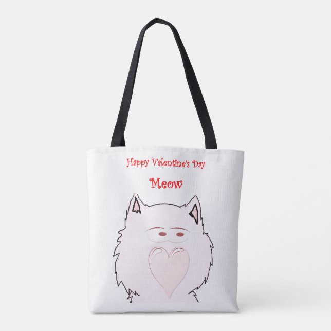 Tela día de San Valentín de bolso de algodón corazón (Reverso)