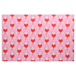 Tela Día de San Valentín Love Heart Axolotl Patterned