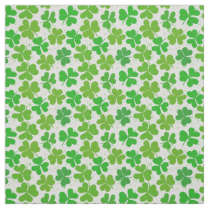 Tela Día de Shamrock St Patrick con suerte verde