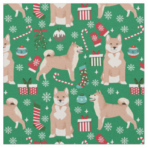 Tela Día festivo de los navidades shiba inu