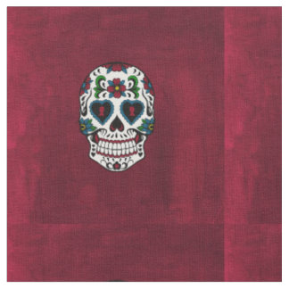 Tela Día retro del cráneo muerto del azúcar