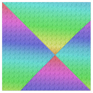 Tela Diag Gradiente Arcoiris Patrón floral Verde Azul