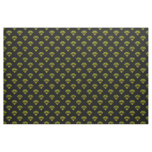 Tela Diamante - Amarillo sobre negro