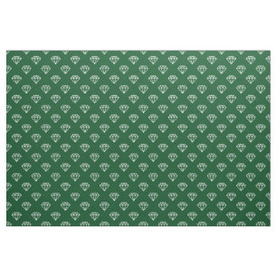 Tela Diamante - Blanco en verde 02481c