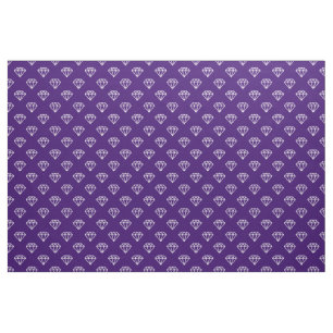 Tela Diamante - Blanco sobre morado profundo 330066