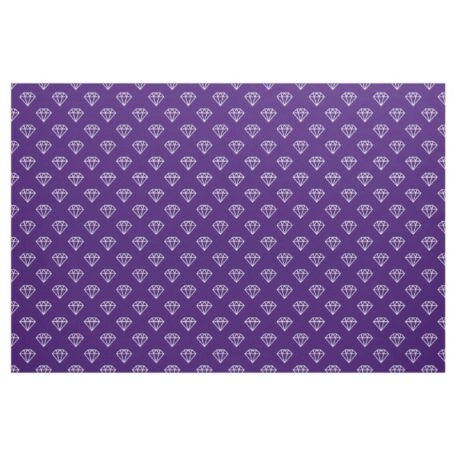 Tela Diamante - Blanco sobre morado profundo 330066 (Yarda)