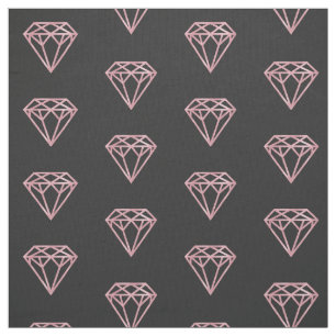 Tela Diamante color de rosa del oro