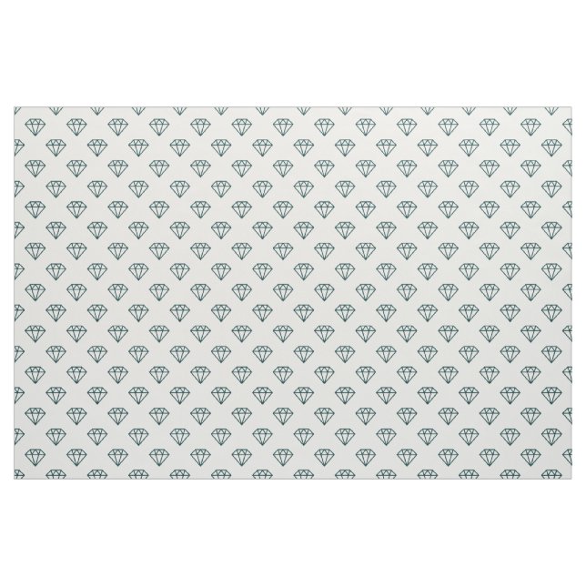 Tela Diamante - Dk Moss Green sobre el blanco (Yarda)