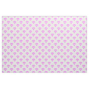 Tela Diamante - Magenta sobre blanco