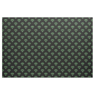 Tela Diamante - Mint Green sobre negro
